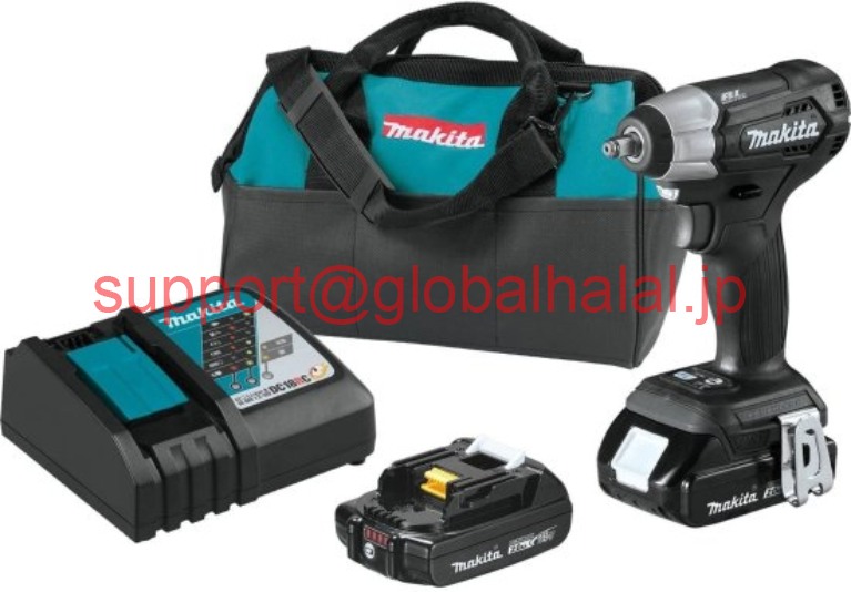 新品【東京発★適格請求書★代引可】Makita XWT12RB 18V LXT SubCompact Brushless 3/8"" Sq Drive Impact Wrench Kit 【６ヶ月保証】｜Global Halal Japan