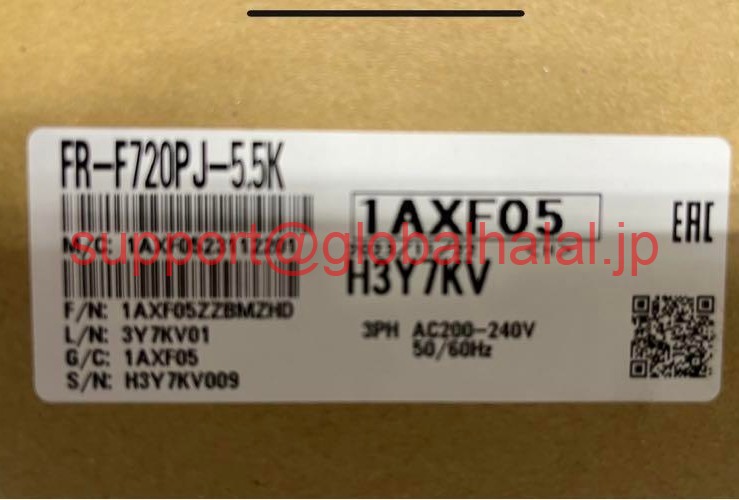 新品【東京発★適格請求書★代引可】FR-F720PJ-5.5K 三菱電機 インバータ 【６ヶ月保証】