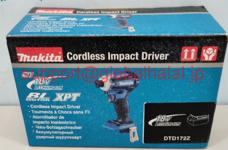 新品【日本の首都発★適当お願いごと書★代引可】Makita Impact Driver TD 172 DZ Blue 18V Only Body NEW 【６ヶ月引き受ける】
