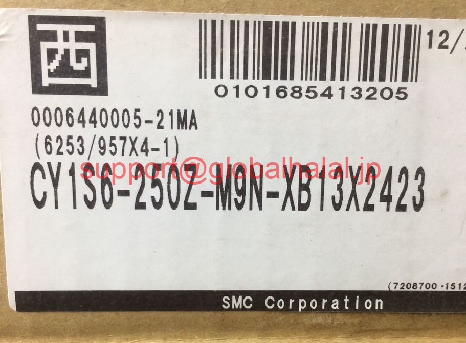 新品【東京発★適格請求書★代引可】SMC CY1S6-250Z-M9N-XB13X2423 【6ヶ月保証】|Global Halal Japan