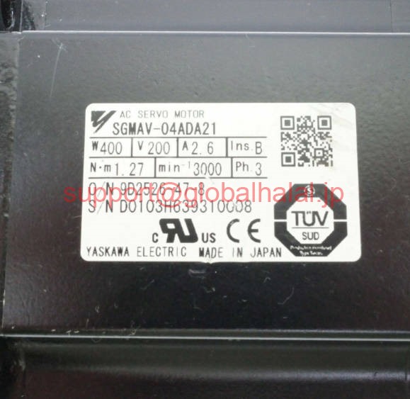 新品【東京発★適格請求書★税込】YASKAWA / 安川電機 SGMAV-04ADA21 サーボモーター【6ヶ月保証】|Global Halal Japan