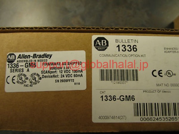 新品【日本の首都発★適当お願いごと書★代引可】Allen Bradley 1336-GM6 Enhanced Devicenet Communications Adapterつづき物 ** 【６ヶ月引き請ける】