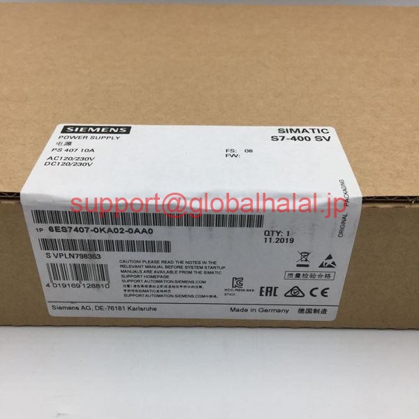 新品【日本の首都発★適当お願いごと書★代引可】SIEMENS 6ES7 407-0KA02-0AA0 Power Supply One 6ES7407-0KA02-0AA0 【６ヶ月引き受ける】