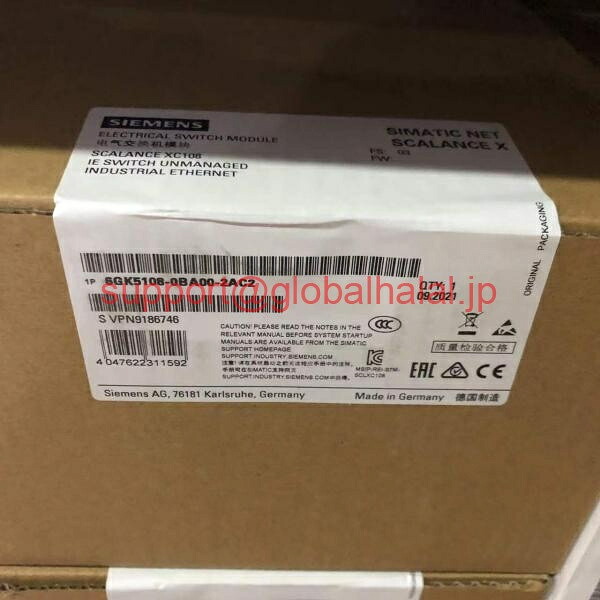 新品【東京発★適格請求書★代引可】シーメンス SCALANCE XC108 6GK5108-0BA00-2AC2 ボックス 【６ヶ月保証】｜Global Halal Japan