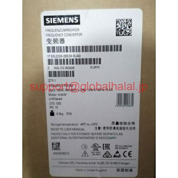 新品【東京発★適格請求書★代引可】6SL3224-0BE24-0UA0 Siemens Power Module IN STOCK SHIP BY UPS 【６ヶ月保証】｜Global Halal Japan 97,460円
