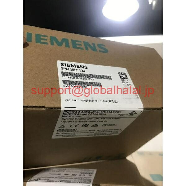 新品【東京発★適格請求書★代引可】シーメンス 6SL3210-5BE21-5CV0 6SL3 210-5BE21-5CV0 【６ヶ月保証】｜Global Halal Japan