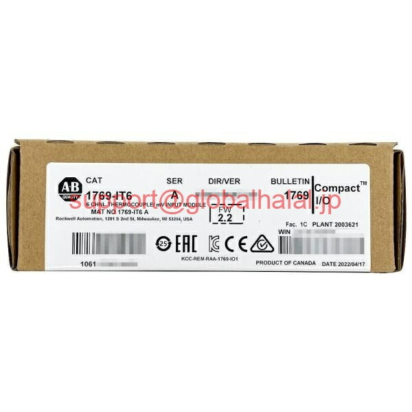 新品【日本の首都発★適当お願いごと書★代引可】2023 Allen Bradley 1769-IT6 CompactLogix 6 尖んがり熱電対モデュール 【６ヶ月引きうける】