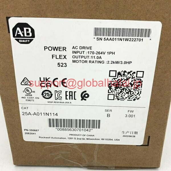 新品【日本の首都発★適当お願いごと書★代引可】25A-A011N114 PowerFlex 523 AC 運転 25AA011N104 【６ヶ月引き受ける】