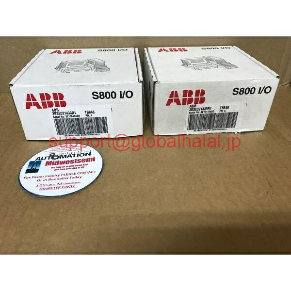 新品【東京発★適格請求書★代引可】ペン先モジュール TB846 ABB 3BSE021439R1 デュアル モジュールEB インレット S800 I/OSHIPSDAY 【６ヶ月保証】｜Global Halal Japan