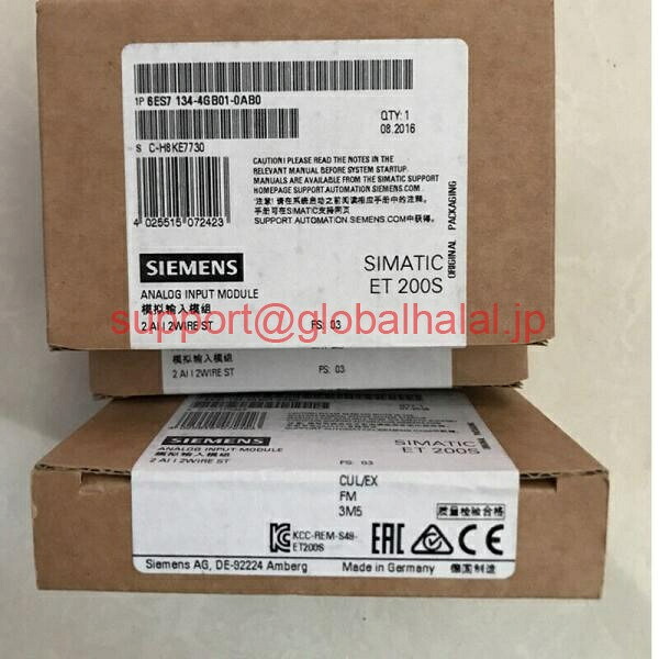 新品【東京発★適格請求書★代引可】シーメンス 6ES7134-4GB01-0AB0 SIMATIC DP、エレクトロニクスモジュール 【６ヶ月保証】｜Global Halal Japan 59,520円