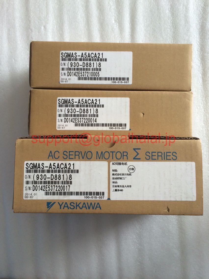 新品【東京発★適格請求★税込】YASKAWA/安川電機 SGMAS-A5ACA21 サーボモーター【6ヶ月保証】|Global Halal Japan