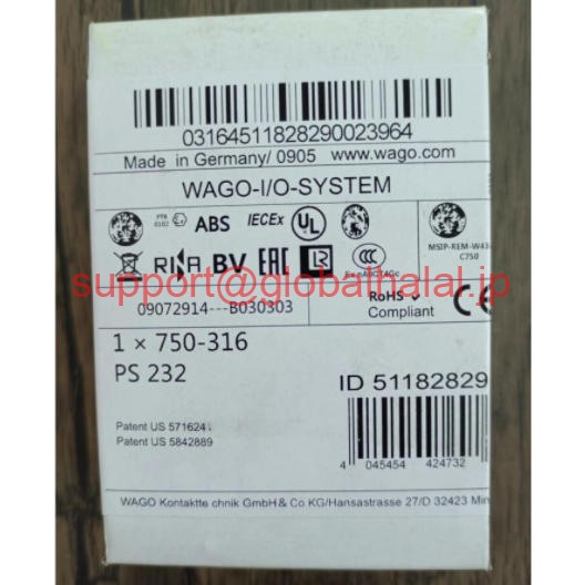新品【東京発★適格請求書★税込】WAGO 750-316 750316 モジュール 【６ヶ月保証】｜Global Halal Japan
