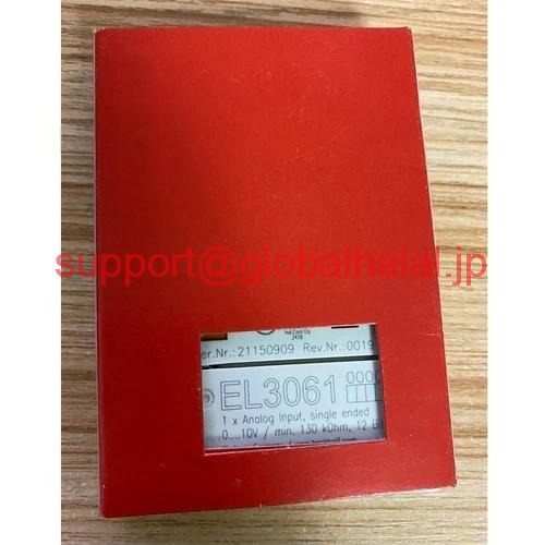 新品【東京発★適格請求書★代引可】EL3061 BECKHOFF PLCモジュールEL3061 by 【６ヶ月保証】｜Global Halal Japan
