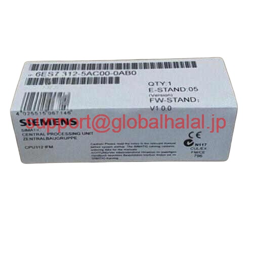 新品【東京発★適格請求書★代引可】6ES7 312-5BD01-0 0 CPU312C 6ES7312-5BD01-0 0【６ヶ月保証】｜Global Halal Japan