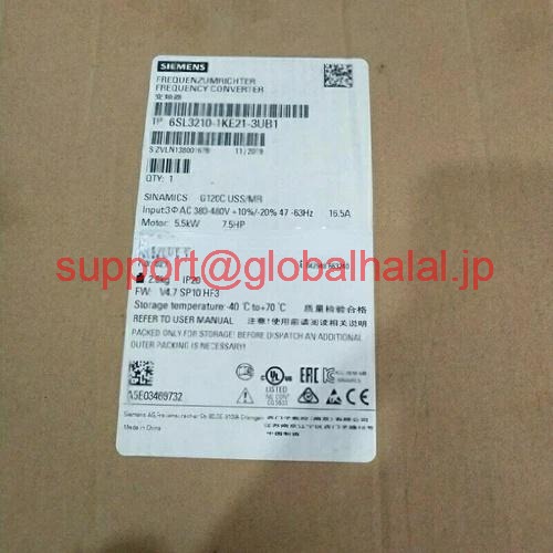 新品【東京発★適格請求書★代引可】周波数コンバーターの新規6SL3210-1PE21-4UL0 AC380-480V 5.5KW【６ヶ月保証】｜Global Halal Japan