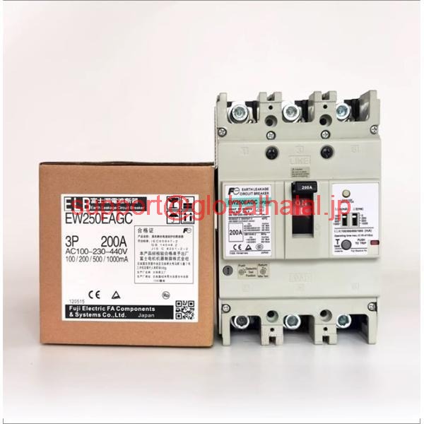 新品【東京発★適格請求書★代引可】富士サーキットブレーカー EW250EAGC 3P 200A 【６ヶ月保証】｜Global Halal Japan