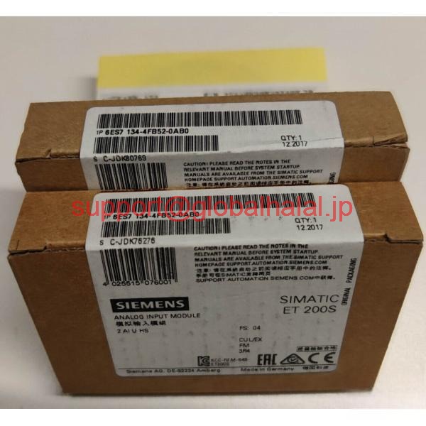 新品【東京発★適格請求書★代引可】シーメンス 6ES7134-4FB52-0AB0 アナログ入力モジュール 【6ヶ月保証】|Global Halal Japan