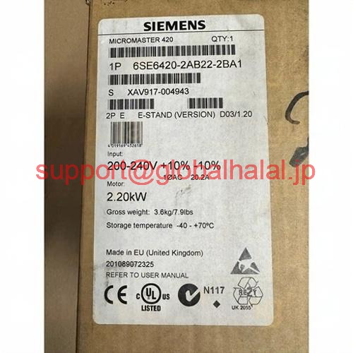 新品【日本の首都発★適当お願いごと書★代引可】6SE6420-2AB22-2BA1 2.2KW【６ヶ月引きうける】