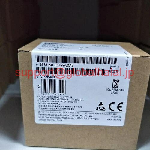 新品【東京発★適格請求書★代引可】200CN 6ES7231-0HC22-0XA8 EM231 NTYW 【６ヶ月保証】｜Global Halal Japan