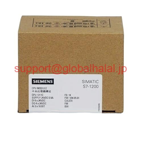 新品【東京発★適格請求書★代引可】Siemens Simatic Siplus S7-1200 CPU 1211C DC/DC/DC-6AG1211-1AE31-4XB0- 【６ヶ月保証】｜Global Halal Japan