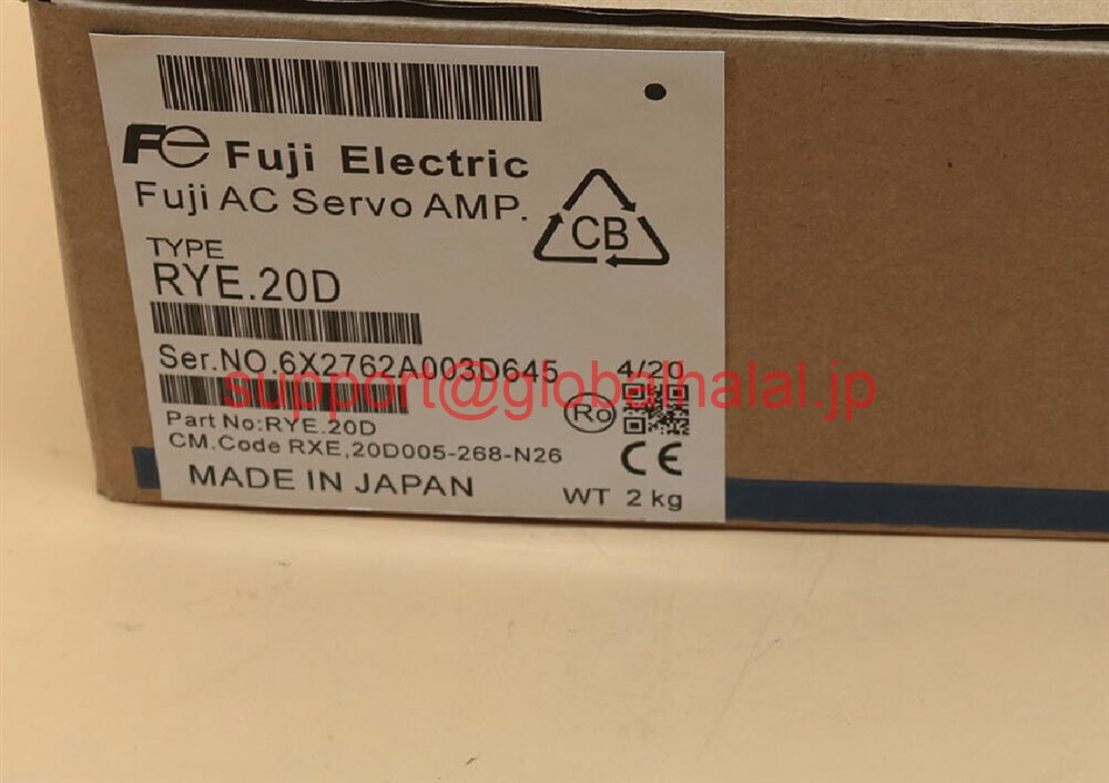 新品【東京発★適格請求書★税込】富士 サーボアンプ RYE20D【6ヶ月保証】|Global Halal Japan