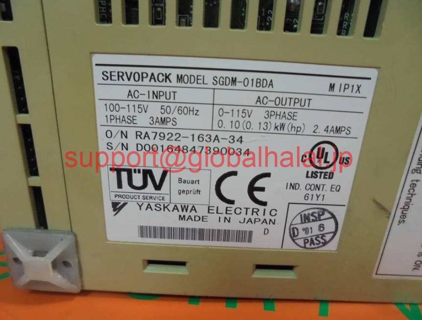 新品【東京発★適格請求書★税込】 YASKAWA / 安川電機 サーボドライバー SGDM-01BDA【６ヶ月保証】