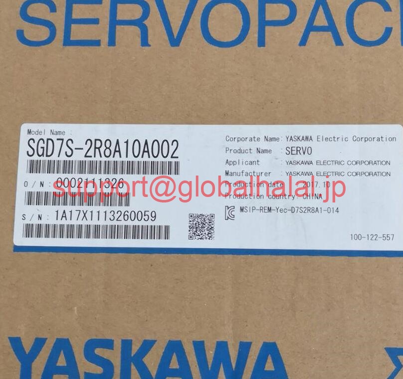 新品【東京発★適格請求書★税込】 YASKAWA / 安川電機 サーボドライバー SGD7S-2R8A10A002【６ヶ月保証】｜Global Halal Japan