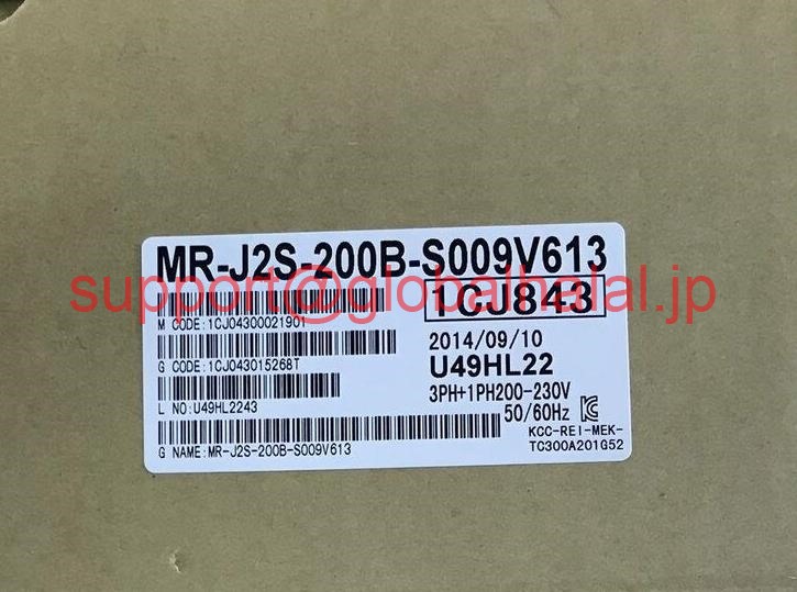 新品【東京発★適格請求書★税込】 MITSUBISHI/三菱 MR-J2S-200B-S009V613 サーボアンプ 【6ヶ月保証】|Global Halal Japan