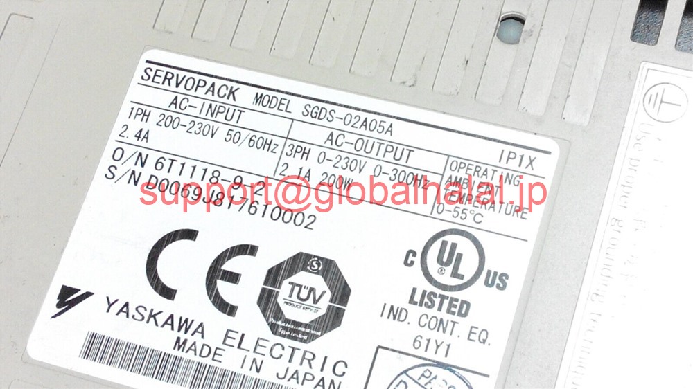 新品【東京発★適格請求書★税込】 YASKAWA / 安川電機 サーボドライバー SGDS-02A05A 【６ヶ月保証】