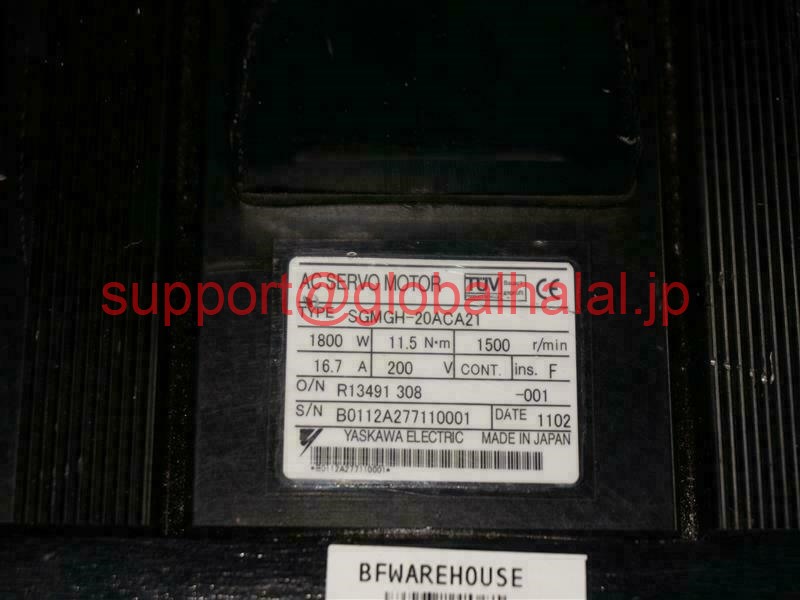 新品【日本の首都発★適当お願いごと書★税込】 YASKAWA サーボ原動機 SGMGH-20ACA21 【６ヶ月引き請ける】 その他-パソコン・周辺機器