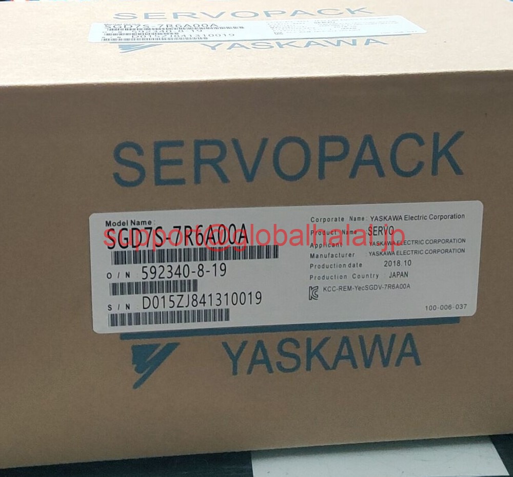 新品【東京発★適格請求書★税込】 YASKAWA サーボドライバー SGD7S-7R6A00A 【６ヶ月保証】