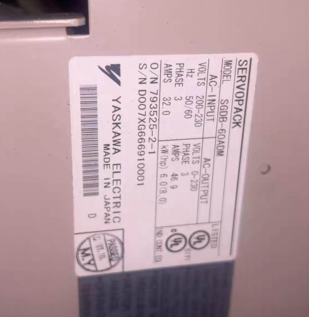新品【東京発★適格請求書★税込】 YASKAWA サーボドライバー SGDB-60ADM 【６ヶ月保証】｜Global Halal Japan 247,500円