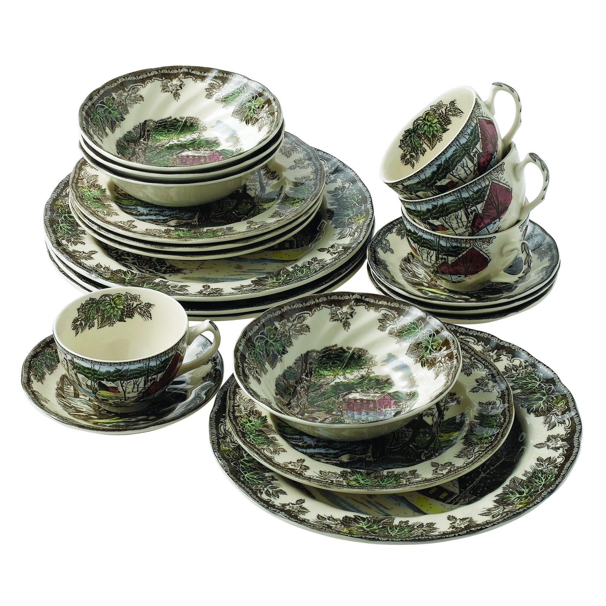 Johnson Brothers Friendly Village 20-Piece Set Service for 4 by Johnson Brothers｜global研究所