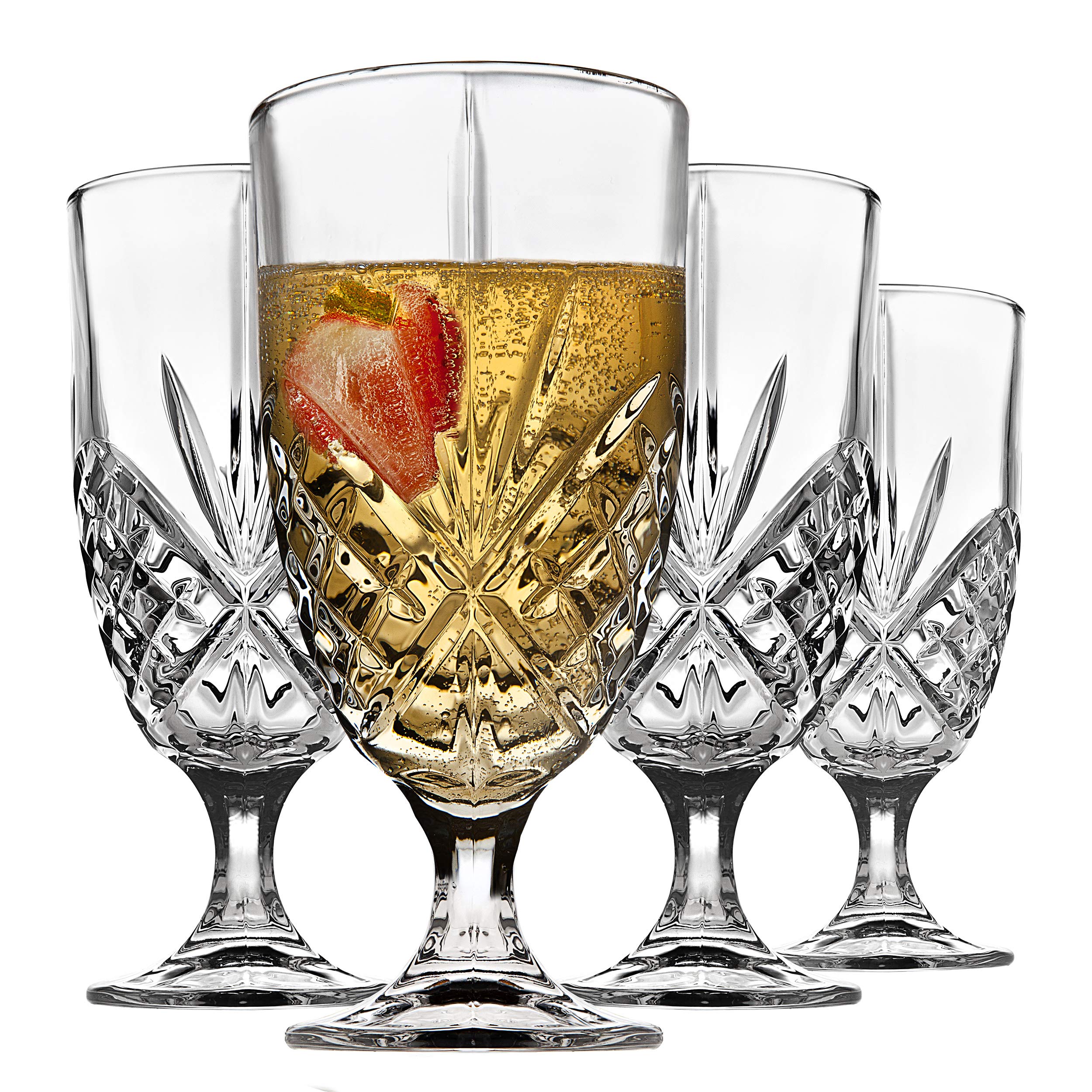 Godinger Dublin Crystal Set of 12 Iced Beverage Glasses by Godinger