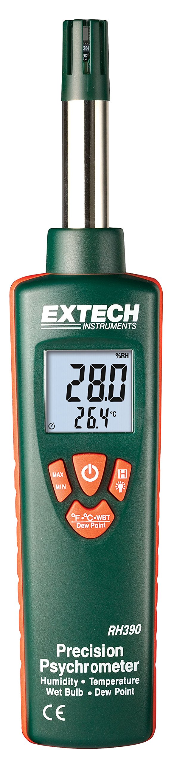 Extech RH390 Precision Dual Display Hygro Thermometer Psychrometer [並行輸入品]｜global研究所