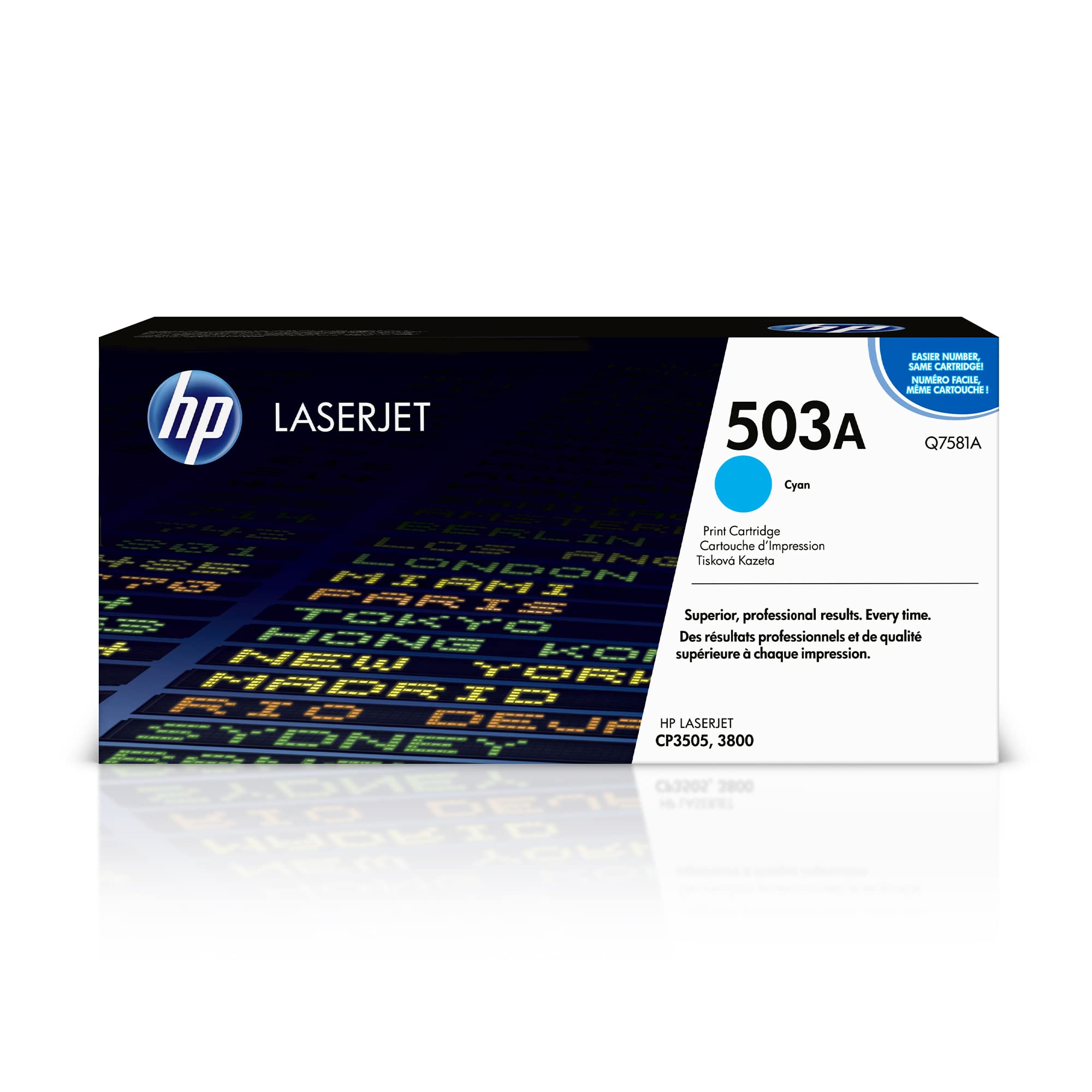 HP CLJ3800用 Q7581A 刷り上げる薬莢 シアン HP-EPQ7581AJ