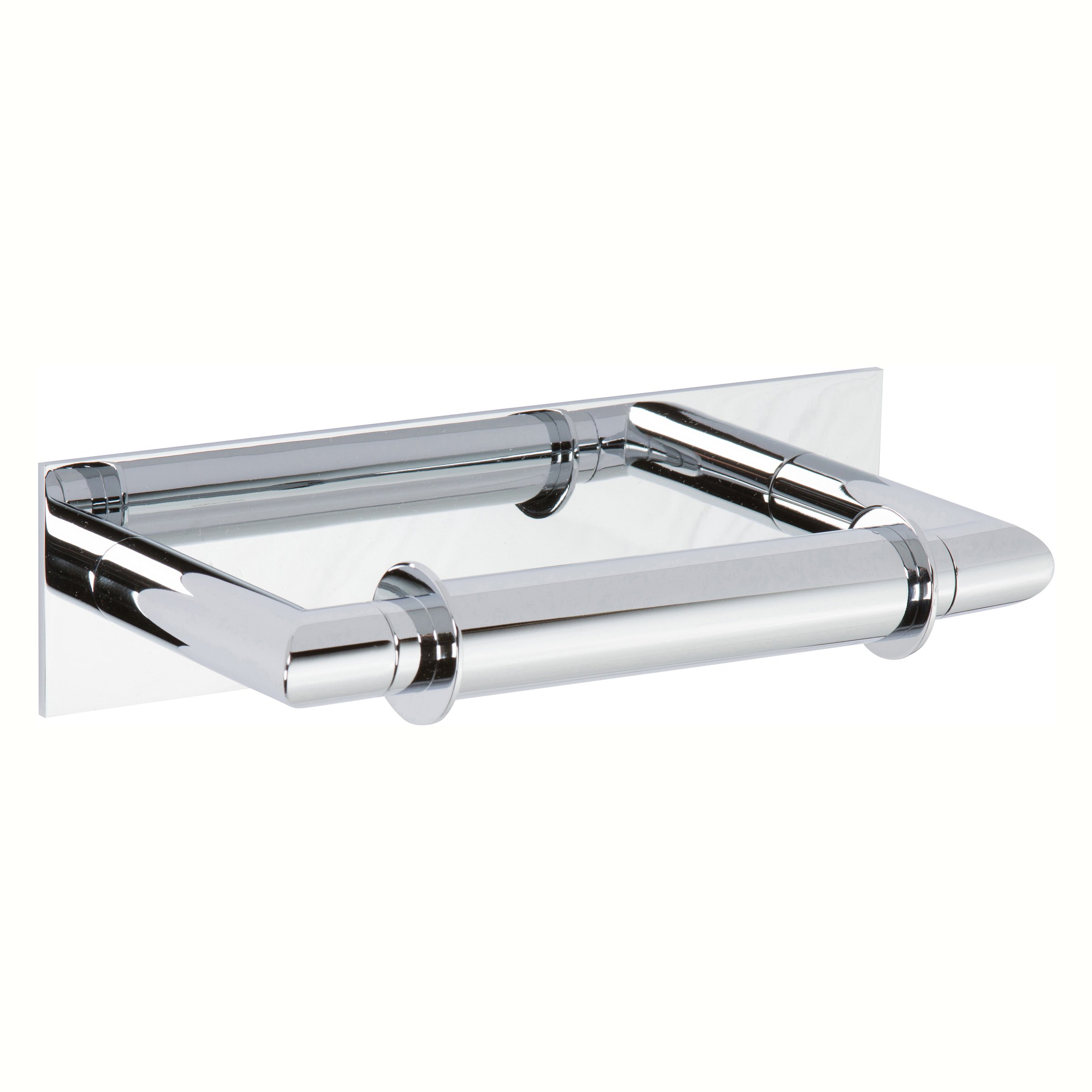 (Chrome) - Ginger 2808/PC Surface Double Post Toilet Paper Holder Polished Chrome