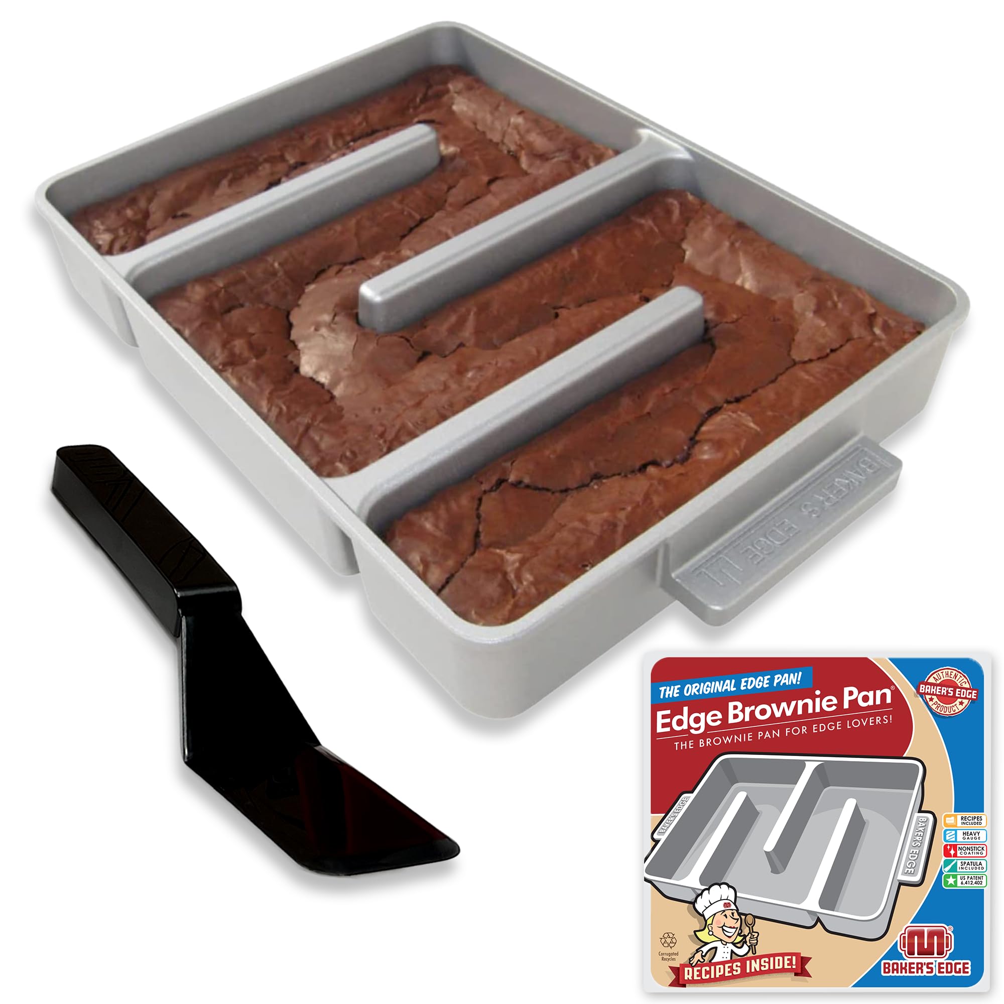 Baker\u0027s Edge Nonstick Edge Brownie Pan by Baker\u0027s Edge