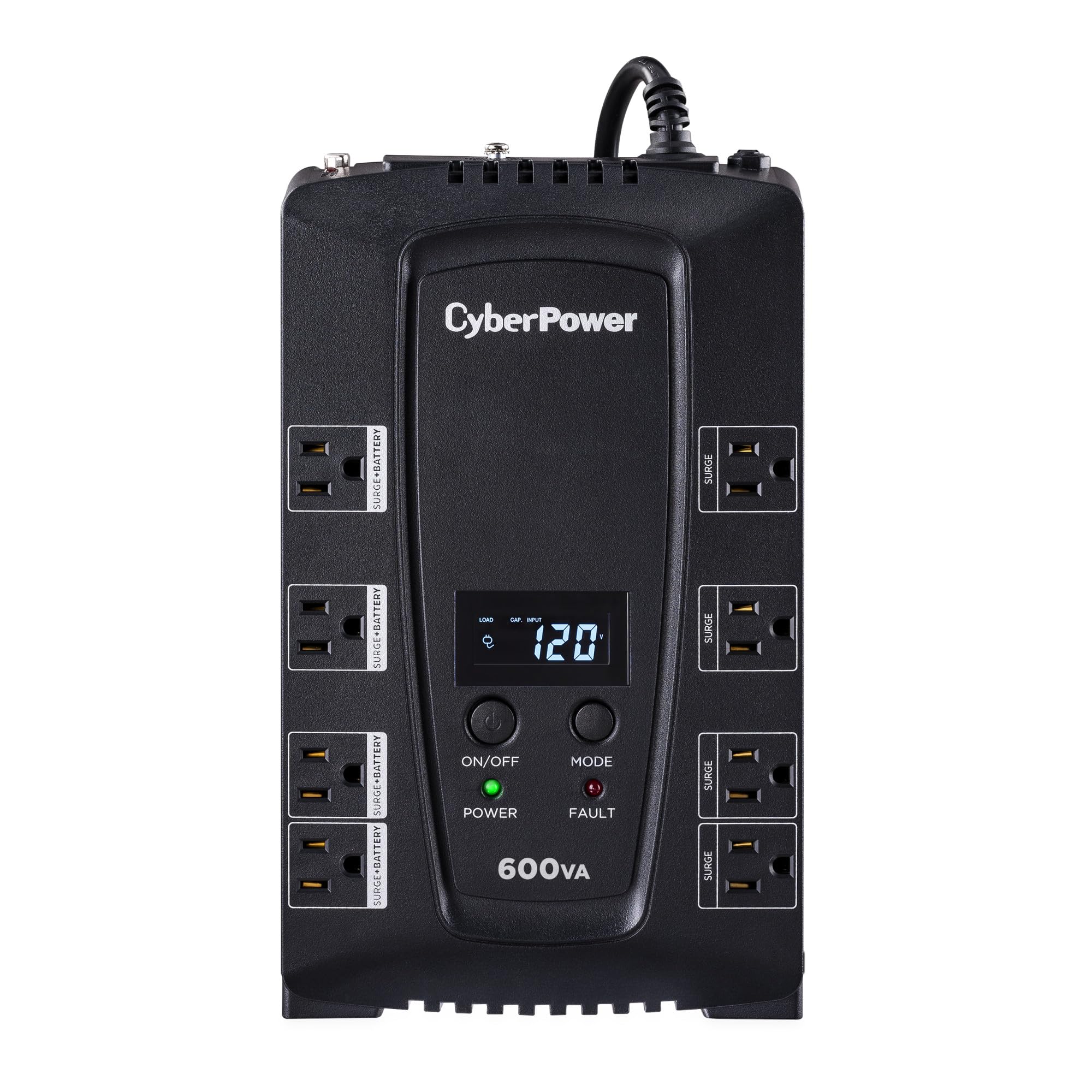 CyberPower CP600LCD - UPS - 340 Watt - 600 VA 7 Ah - USB - output connectors: 8 - black [並行輸入品]