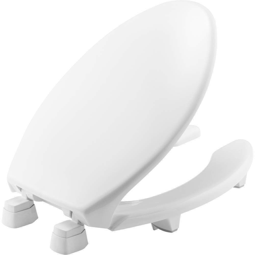 Bemis 2L2150T 000 Medic-Aid Plastic Raised Open Front Toilet Seat and Cover with 2-Inch Lift Elongated White by Bemis｜global研究所