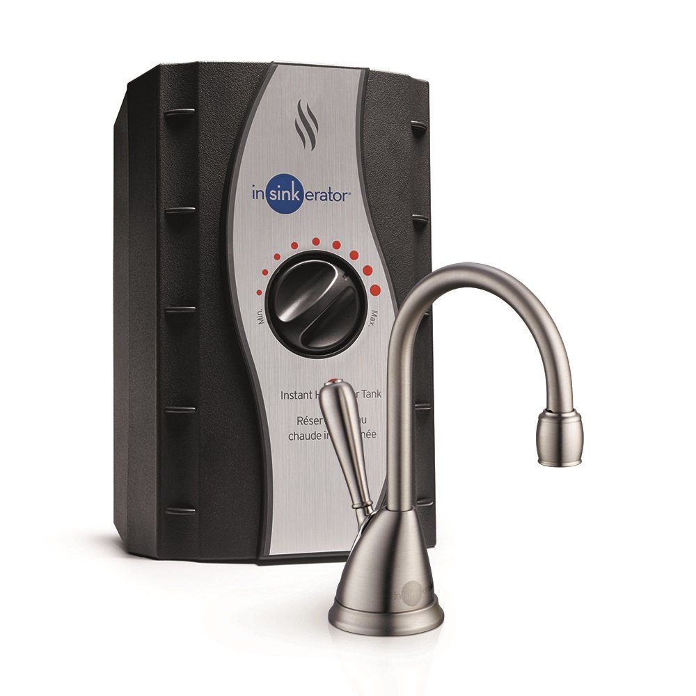 InSinkErator View Instant Hot Water Dispenser System - Faucet & Tank Satin Nickel H-ViewSN-SS