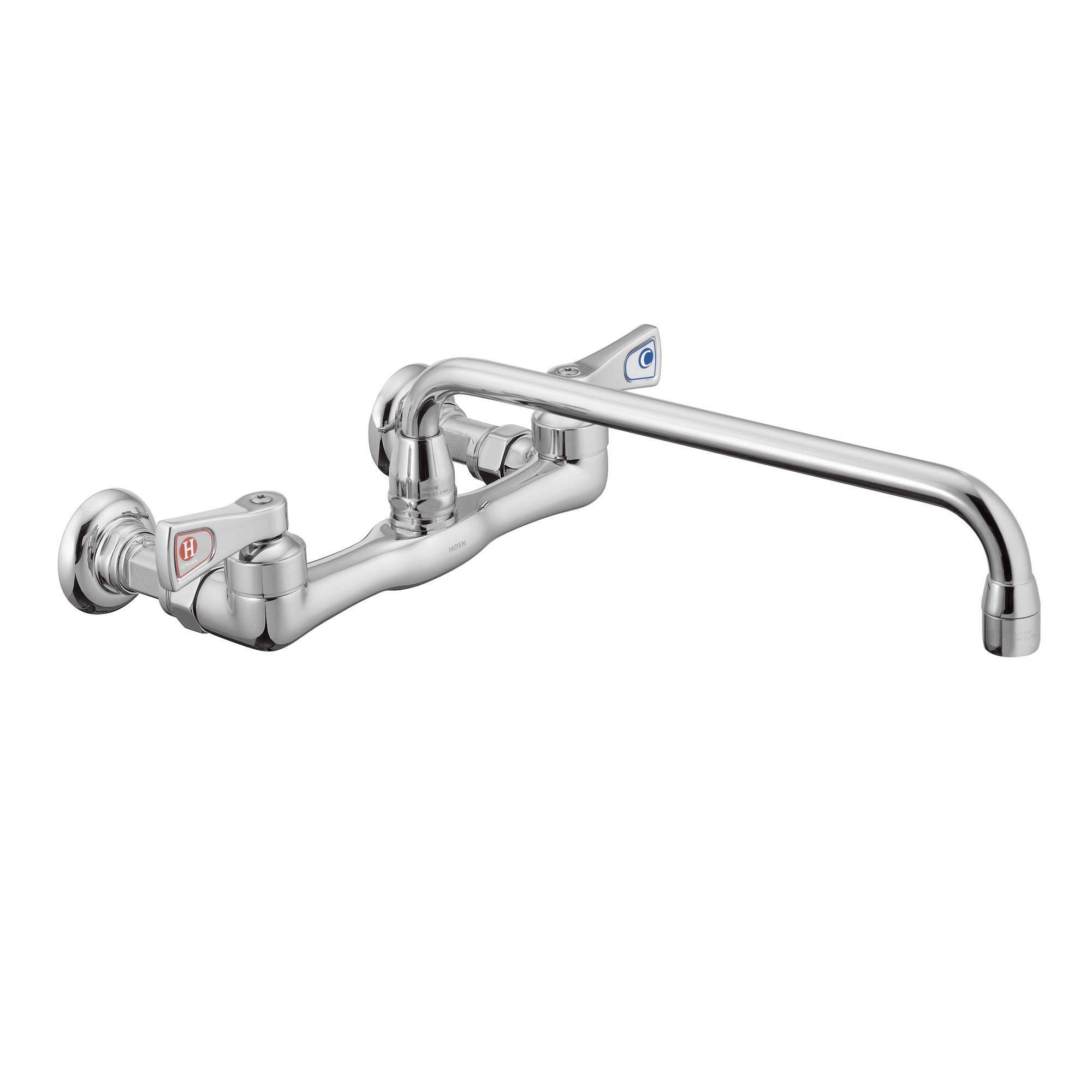 Moen 8119 Commercial m-dura 2手持ち部分壁マウントありがた味水道の栓2.2 GPM、Cr