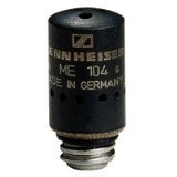 Sennheiser ME 105 スーパーカーディオイド ラベリア マイク カプセルヘッド MZW104 ウインドスクリーン ブラック