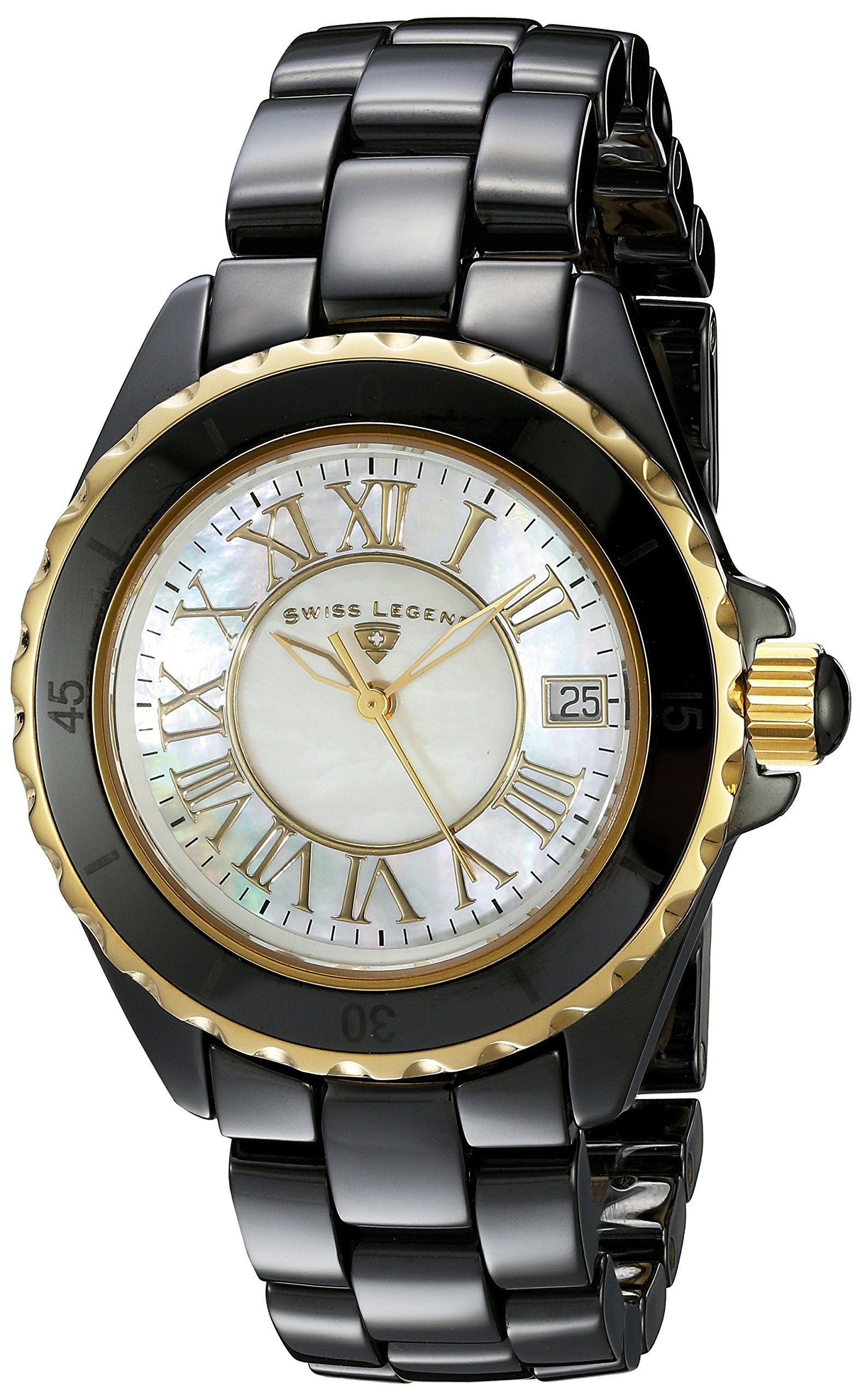 Swiss Legend Women's 20050-BKWGR Karamica Collection Ceramic Watch｜global研究所
