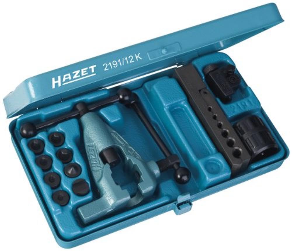 Hazet 2191/12K パイプフレアツールセット 12点組 打ちきり煙管 配管工事製作 扶養手道具