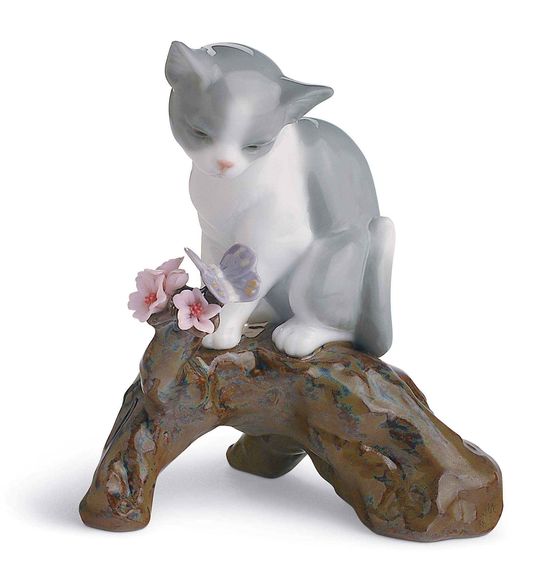 LLADR? 御花 子ネコ 飾りつけ 瀬戸もの 猫 図形