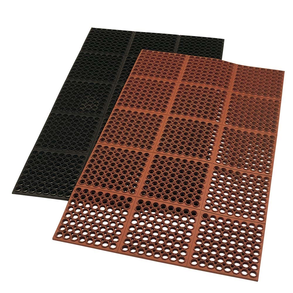 Rubber-Cal 「7/8インチ Dura Chef」快適キッチンラバーマット 7/8インチ x 38.5インチ x 58インチ レッド