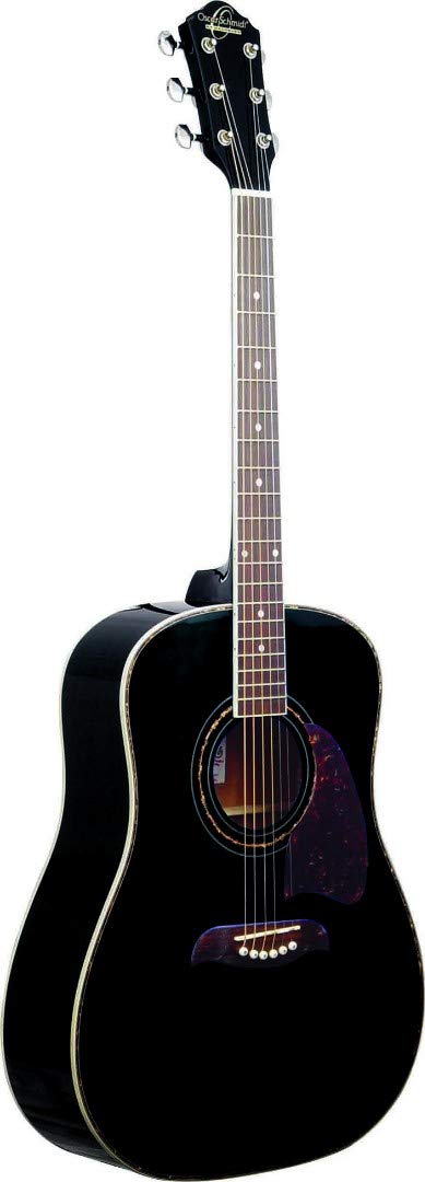 Oscar Schmidt オスカーシュミット OG2 Dreadnought アコースティックギター - Black アコースティックギター アコギ ギター (並行輸入)