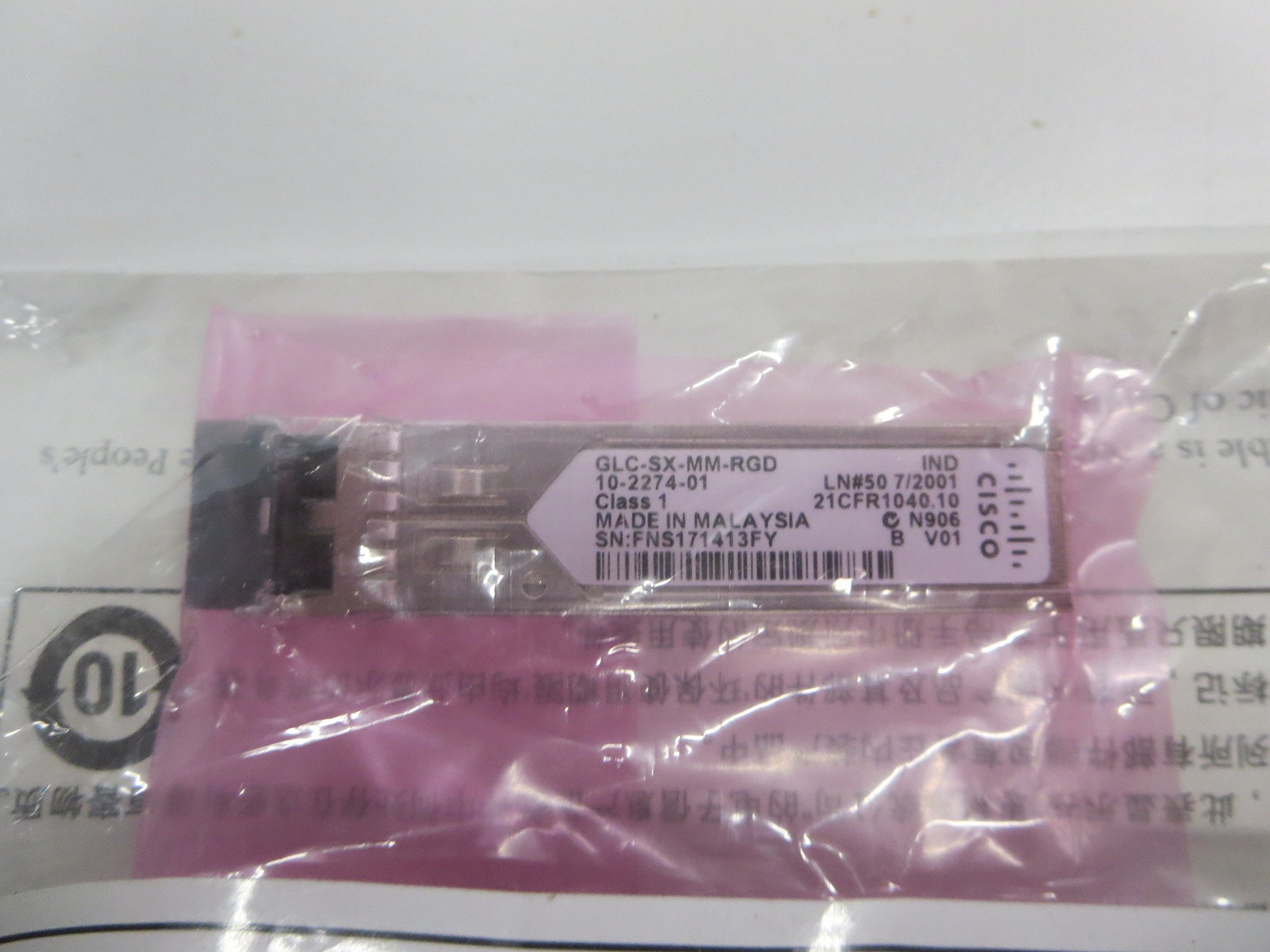 Cisco GLC-SX-MM-RGD 1000BASE-SX SFP (mini-GBIC) - 1 x 1000Base-SX
