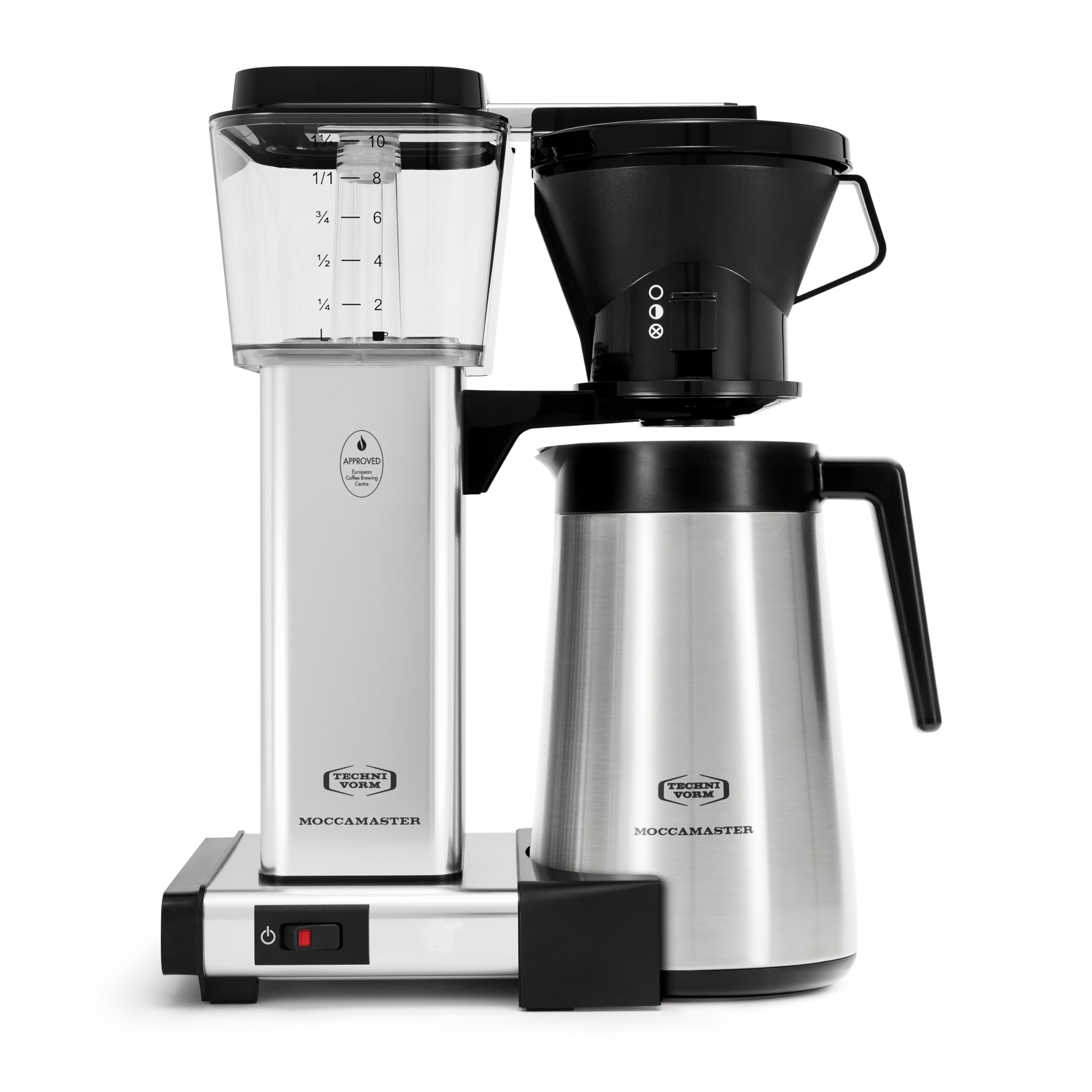 サーマルカラフとMoccamaster KBT 10カップコーヒーブリューワー、ポリッシュシルバー [並行輸入品]｜global研究所